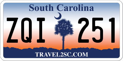 SC license plate ZQI251