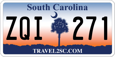 SC license plate ZQI271