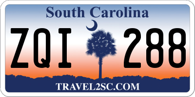 SC license plate ZQI288