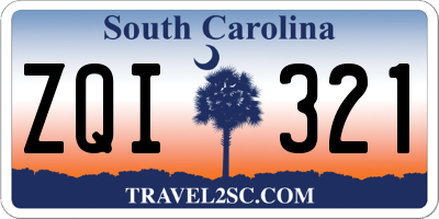 SC license plate ZQI321