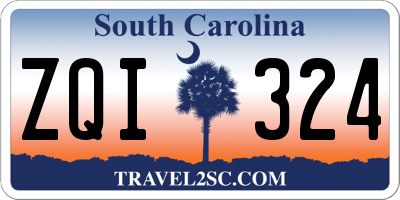 SC license plate ZQI324