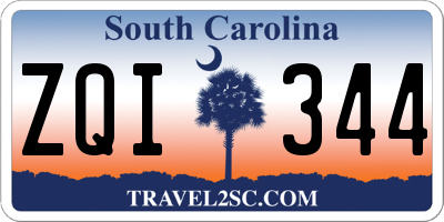 SC license plate ZQI344