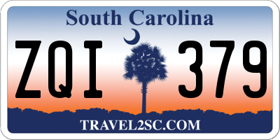 SC license plate ZQI379