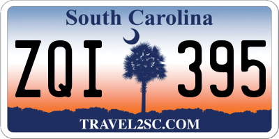 SC license plate ZQI395