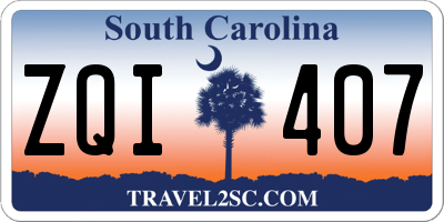 SC license plate ZQI407