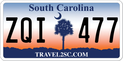 SC license plate ZQI477