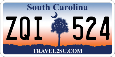 SC license plate ZQI524