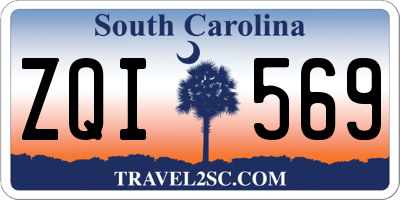 SC license plate ZQI569