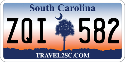 SC license plate ZQI582