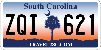 SC license plate ZQI621