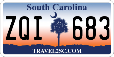SC license plate ZQI683
