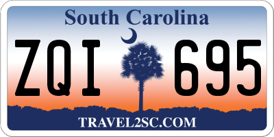 SC license plate ZQI695