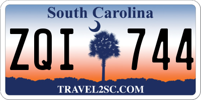 SC license plate ZQI744