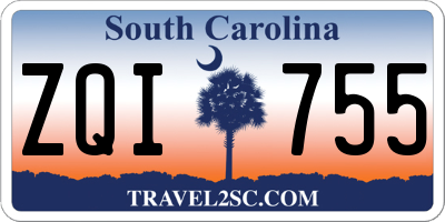 SC license plate ZQI755