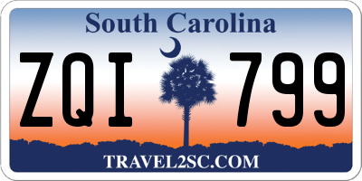 SC license plate ZQI799