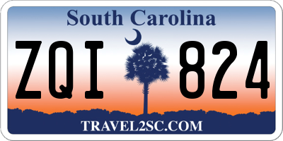 SC license plate ZQI824