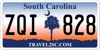 SC license plate ZQI828