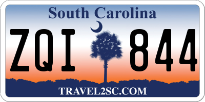 SC license plate ZQI844