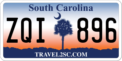 SC license plate ZQI896