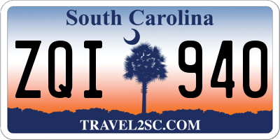 SC license plate ZQI940