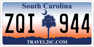 SC license plate ZQI944