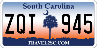 SC license plate ZQI945
