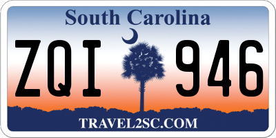 SC license plate ZQI946