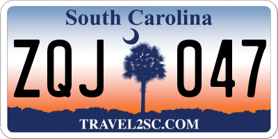 SC license plate ZQJ047