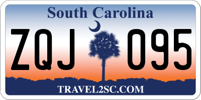 SC license plate ZQJ095