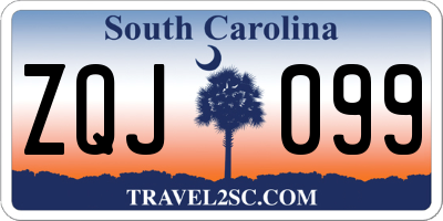 SC license plate ZQJ099