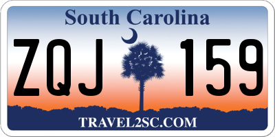 SC license plate ZQJ159