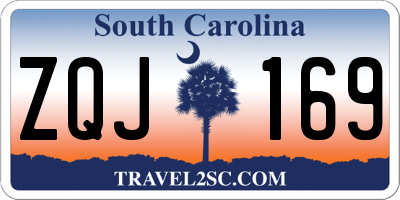 SC license plate ZQJ169