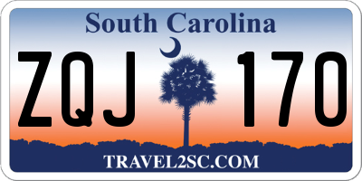SC license plate ZQJ170