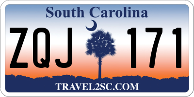 SC license plate ZQJ171