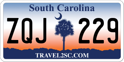 SC license plate ZQJ229