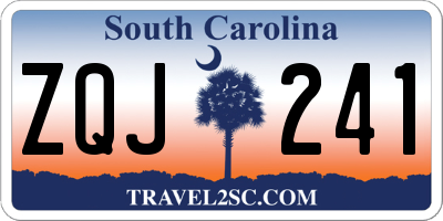 SC license plate ZQJ241
