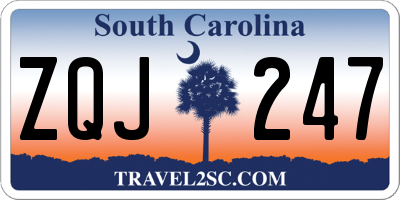 SC license plate ZQJ247