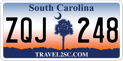 SC license plate ZQJ248