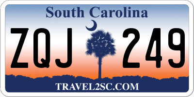 SC license plate ZQJ249