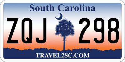 SC license plate ZQJ298