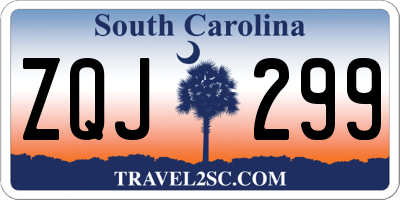 SC license plate ZQJ299