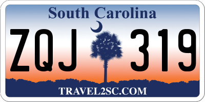 SC license plate ZQJ319