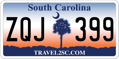 SC license plate ZQJ399