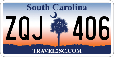 SC license plate ZQJ406