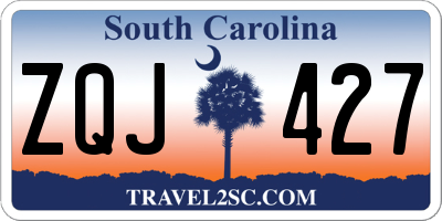 SC license plate ZQJ427