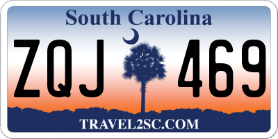 SC license plate ZQJ469
