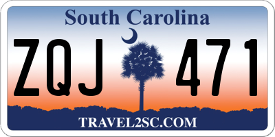 SC license plate ZQJ471