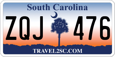 SC license plate ZQJ476