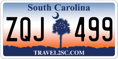 SC license plate ZQJ499