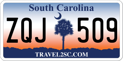 SC license plate ZQJ509